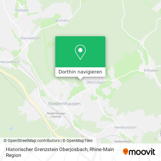 Historischer Grenzstein Oberjosbach Karte