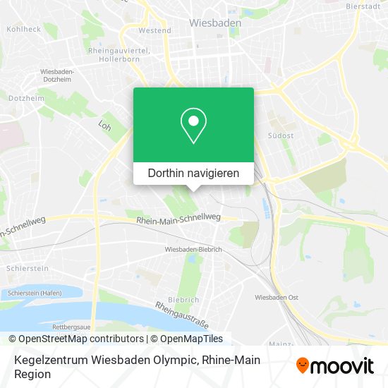 Kegelzentrum Wiesbaden Olympic Karte