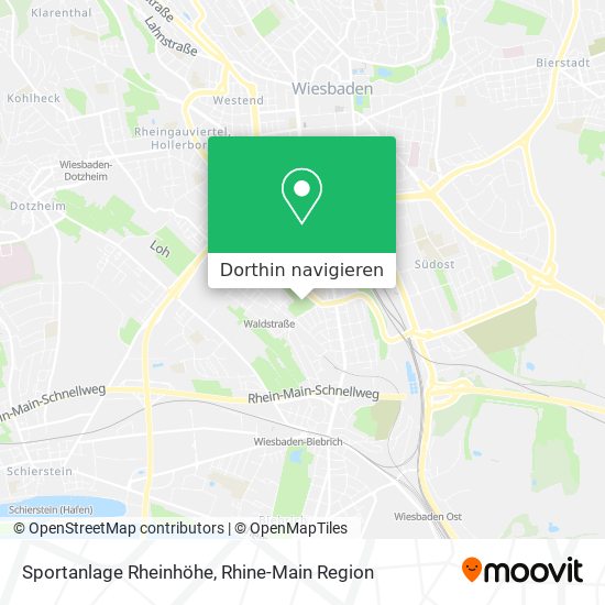 Sportanlage Rheinhöhe Karte
