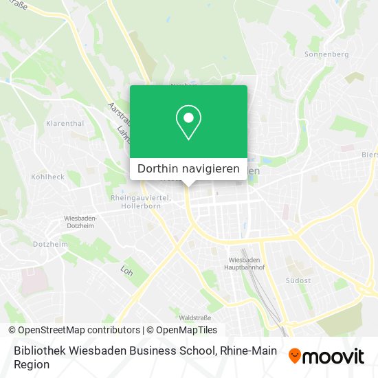 Bibliothek Wiesbaden Business School Karte