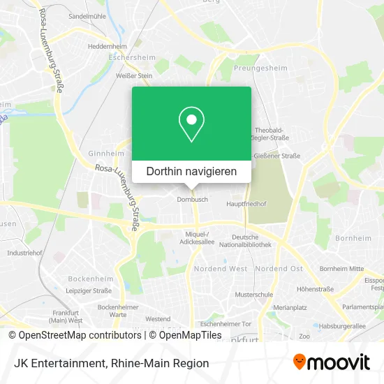 JK Entertainment Karte