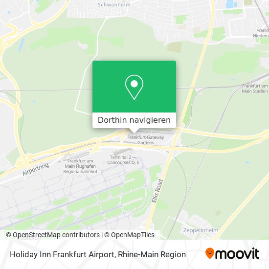 Holiday Inn Frankfurt Airport Karte