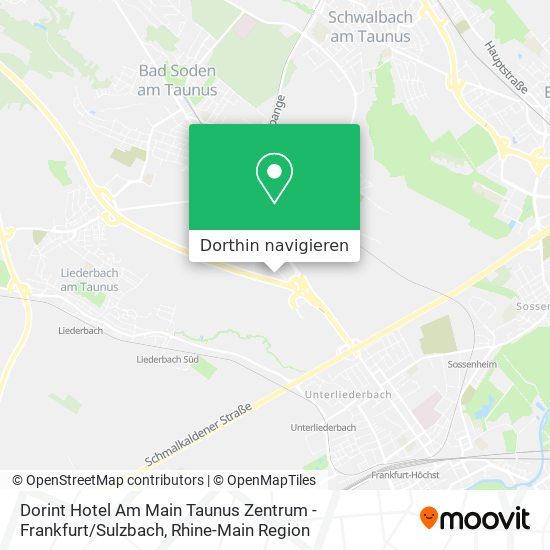 Dorint Hotel Am Main Taunus Zentrum - Frankfurt / Sulzbach Karte