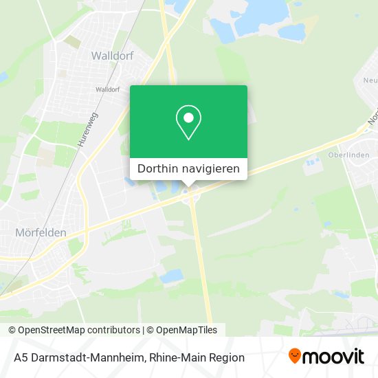 A5 Darmstadt-Mannheim Karte