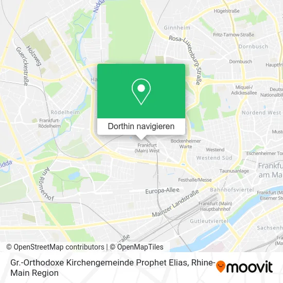 Gr.-Orthodoxe Kirchengemeinde Prophet Elias Karte