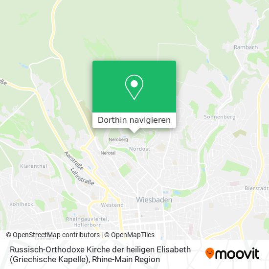 Russisch-Orthodoxe Kirche der heiligen Elisabeth (Griechische Kapelle) Karte