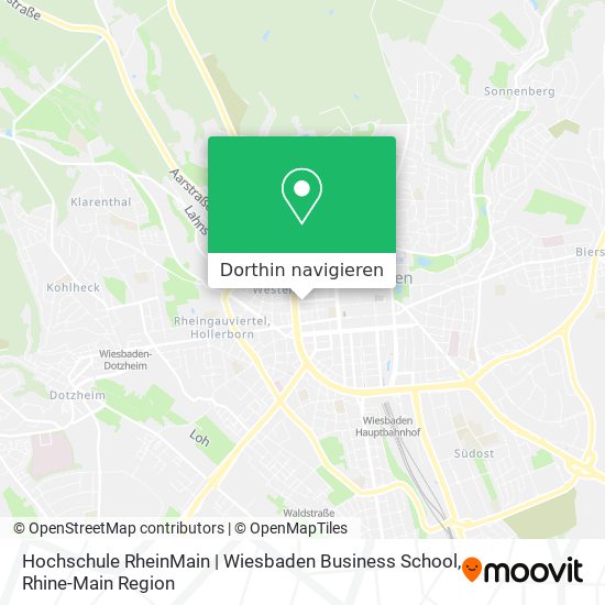 Hochschule RheinMain | Wiesbaden Business School Karte