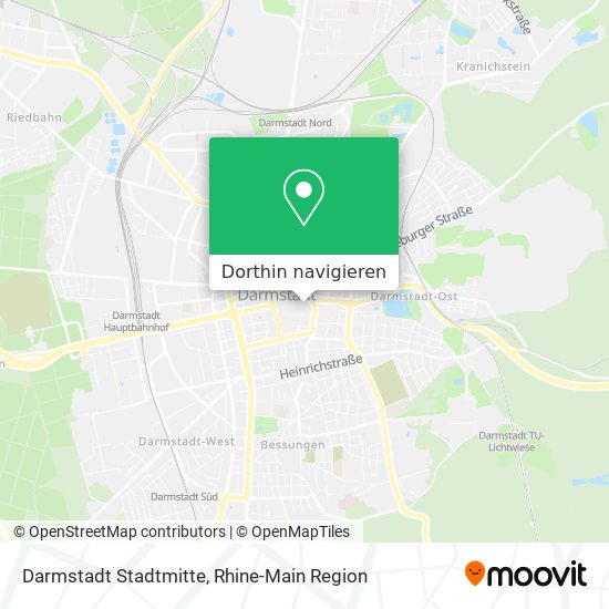 Darmstadt Stadtmitte Karte