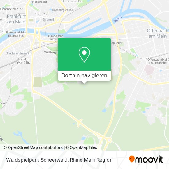 Waldspielpark Scheerwald Karte