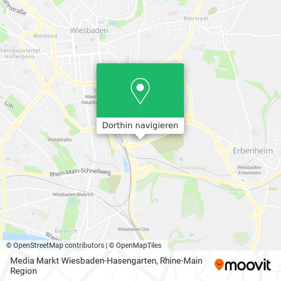 Media Markt Wiesbaden-Hasengarten Karte