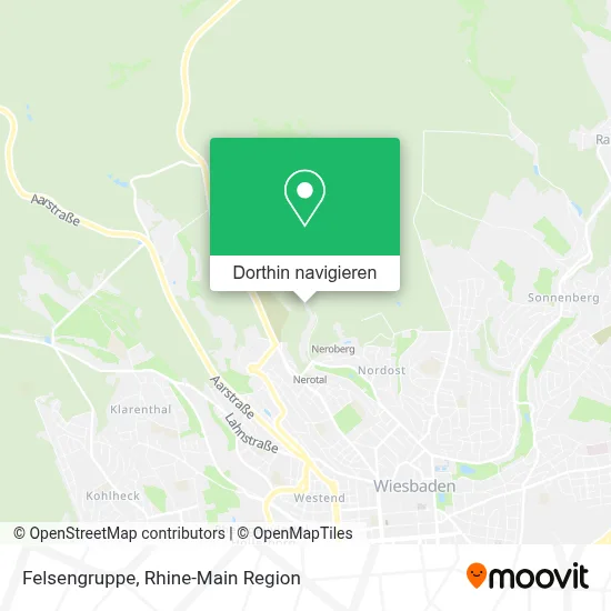 Felsengruppe Karte