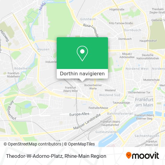 Theodor-W-Adorno-Platz Karte