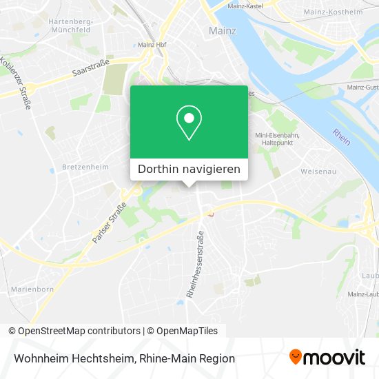 Wohnheim Hechtsheim Karte