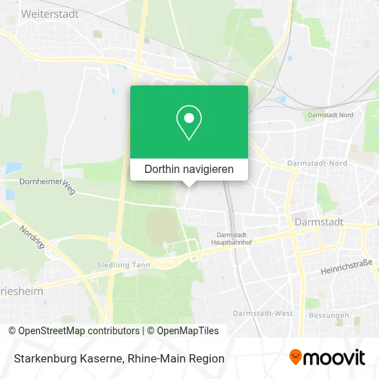 Starkenburg Kaserne Karte