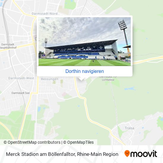Merck Stadion am Böllenfalltor Karte