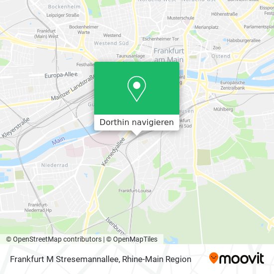 Frankfurt M Stresemannallee Karte