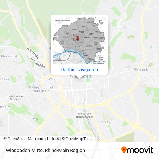 Wiesbaden Mitte Karte