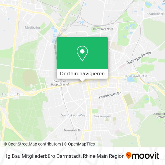 Ig Bau Mitgliederbüro Darmstadt Karte