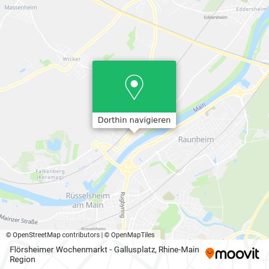 Flörsheimer Wochenmarkt - Gallusplatz Karte