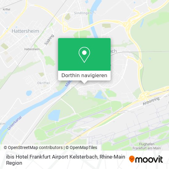 ibis Hotel Frankfurt Airport Kelsterbach Karte