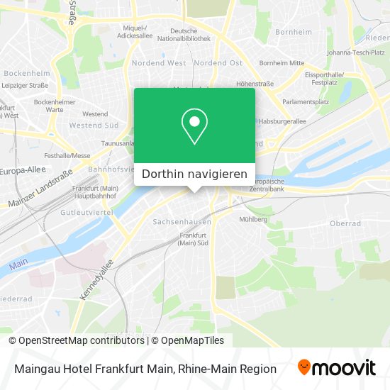 Maingau Hotel Frankfurt Main Karte