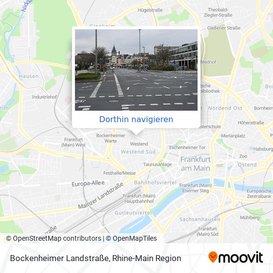 Bockenheimer Landstraße Karte