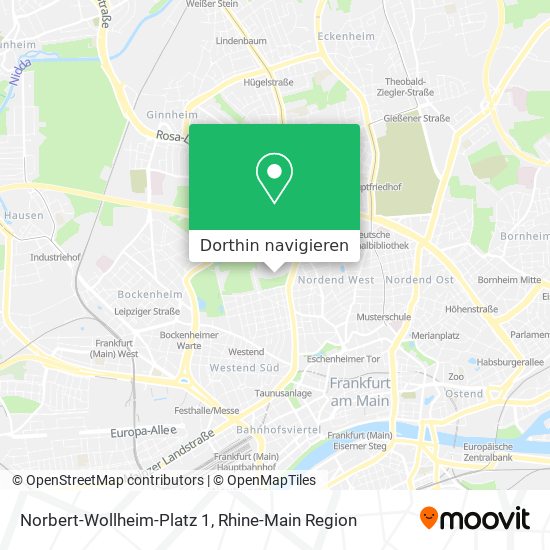 Norbert-Wollheim-Platz 1 Karte