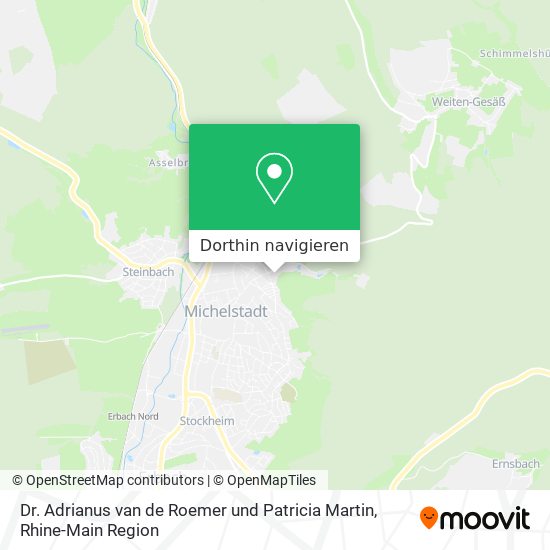 Dr. Adrianus van de Roemer und Patricia Martin Karte