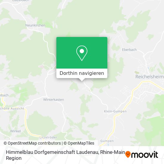 Himmelblau Dorfgemeinschaft Laudenau Karte