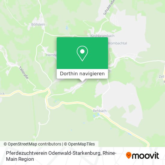 Pferdezuchtverein Odenwald-Starkenburg Karte