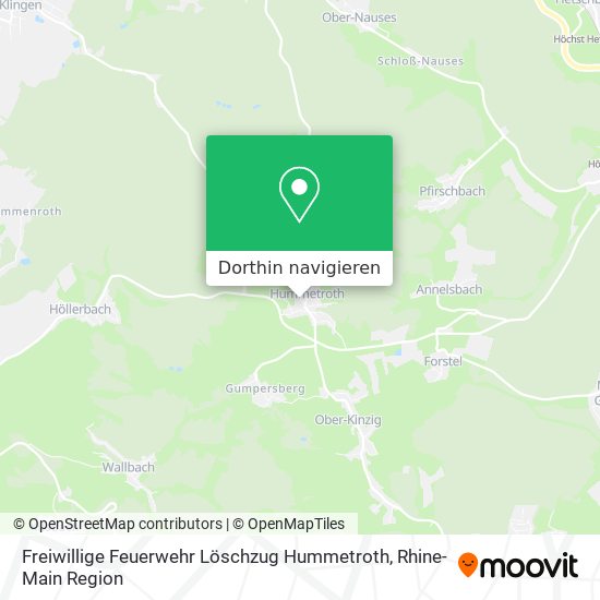 Freiwillige Feuerwehr Löschzug Hummetroth Karte