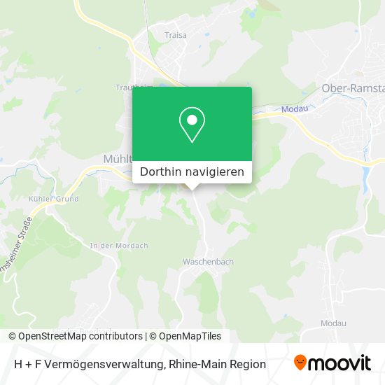 H + F Vermögensverwaltung Karte