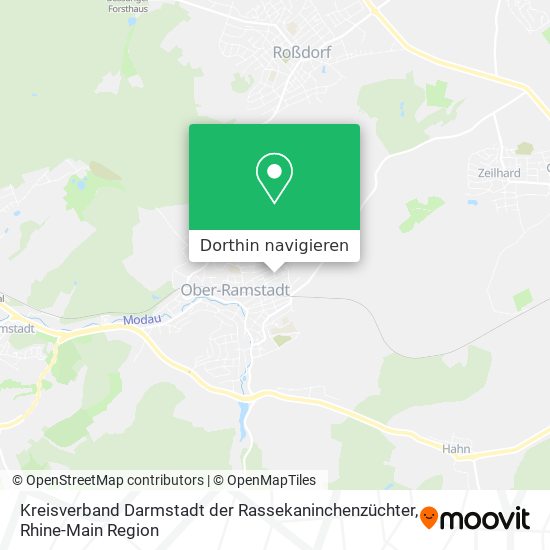 Kreisverband Darmstadt der Rassekaninchenzüchter Karte