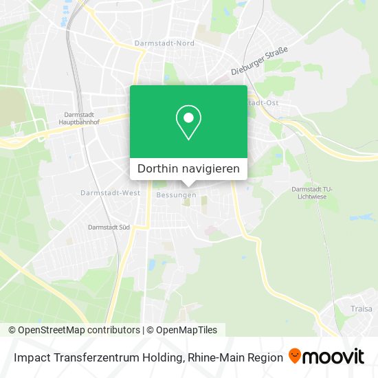 Impact Transferzentrum Holding Karte