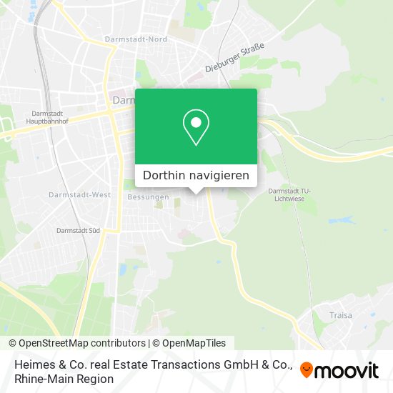 Heimes & Co. real Estate Transactions GmbH & Co. Karte