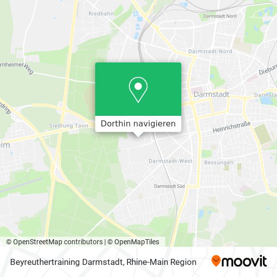 Beyreuthertraining Darmstadt Karte