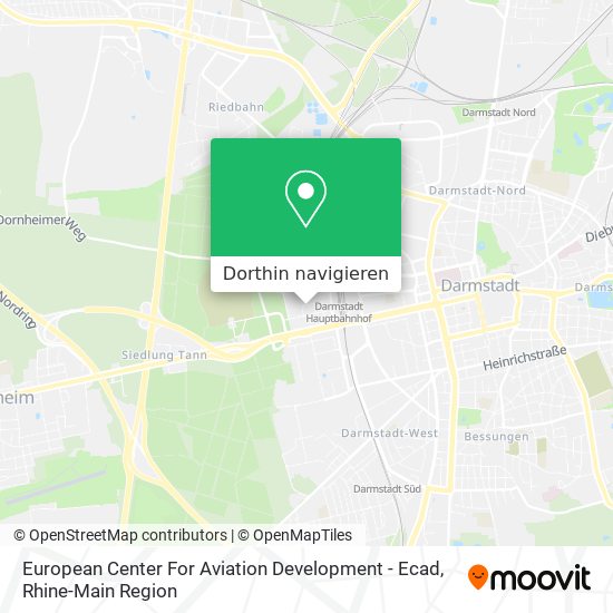 European Center For Aviation Development - Ecad Karte