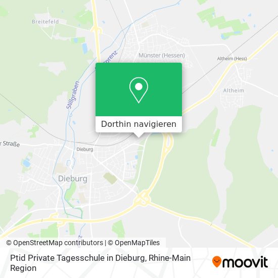 Ptid Private Tagesschule in Dieburg Karte