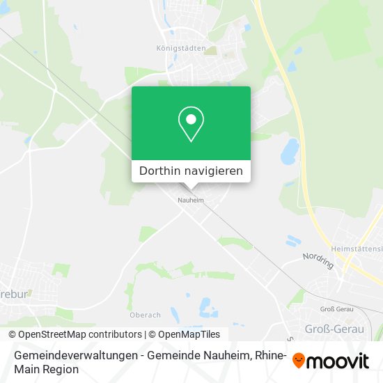 Gemeindeverwaltungen - Gemeinde Nauheim Karte