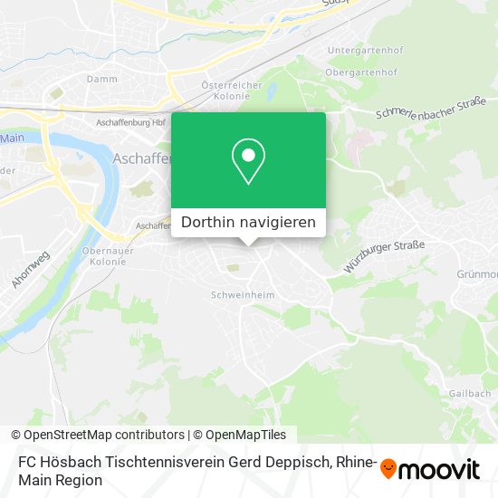 FC Hösbach Tischtennisverein Gerd Deppisch Karte