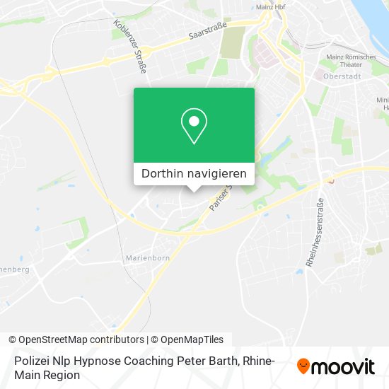 Polizei Nlp Hypnose Coaching Peter Barth Karte