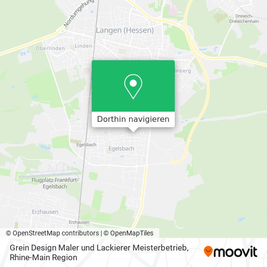 Grein Design Maler und Lackierer Meisterbetrieb Karte