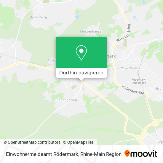 Einwohnermeldeamt Rödermark Karte