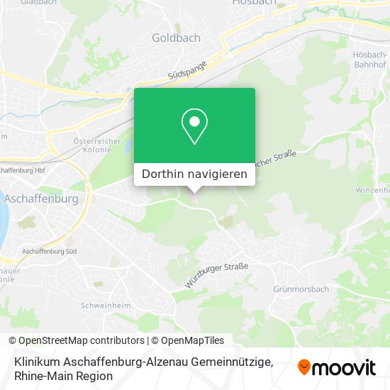 Klinikum Aschaffenburg-Alzenau Gemeinnützige Karte