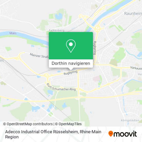 Adecco Industrial Office Rüsselsheim Karte