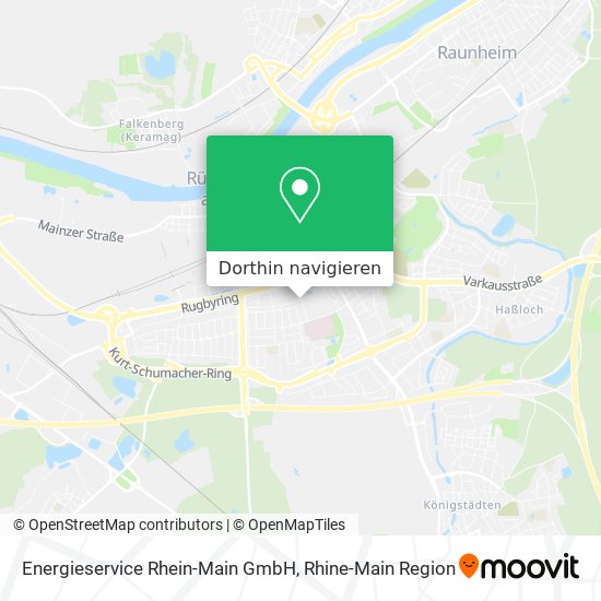 Energieservice Rhein-Main GmbH Karte