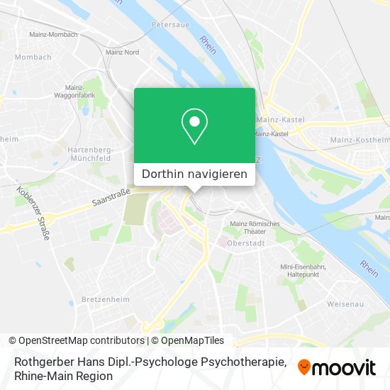 Rothgerber Hans Dipl.-Psychologe Psychotherapie Karte