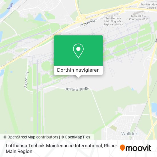Lufthansa Technik Maintenance International Karte