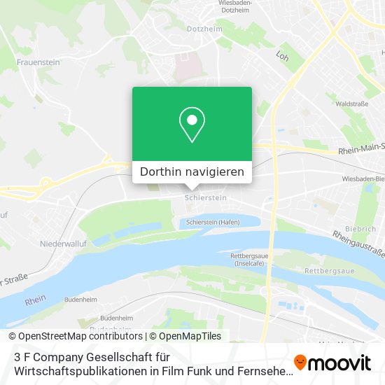 3 F Company Gesellschaft für Wirtschaftspublikationen in Film Funk und Fernsehen Karte
