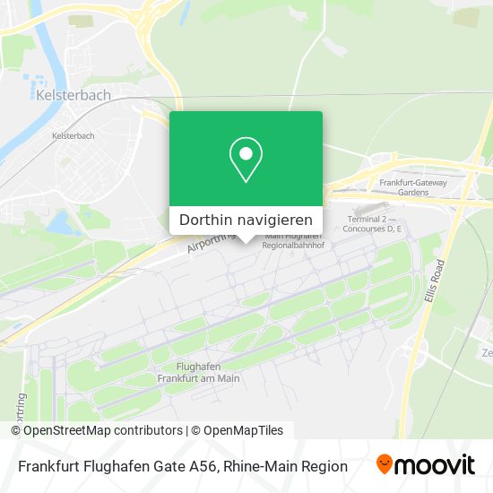 Frankfurt Flughafen Gate A56 Karte